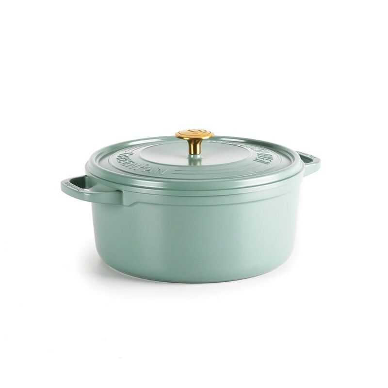 GreenPan Featherweights Casserole With Lid 28cm/6.6L Smokey Blue image number 0